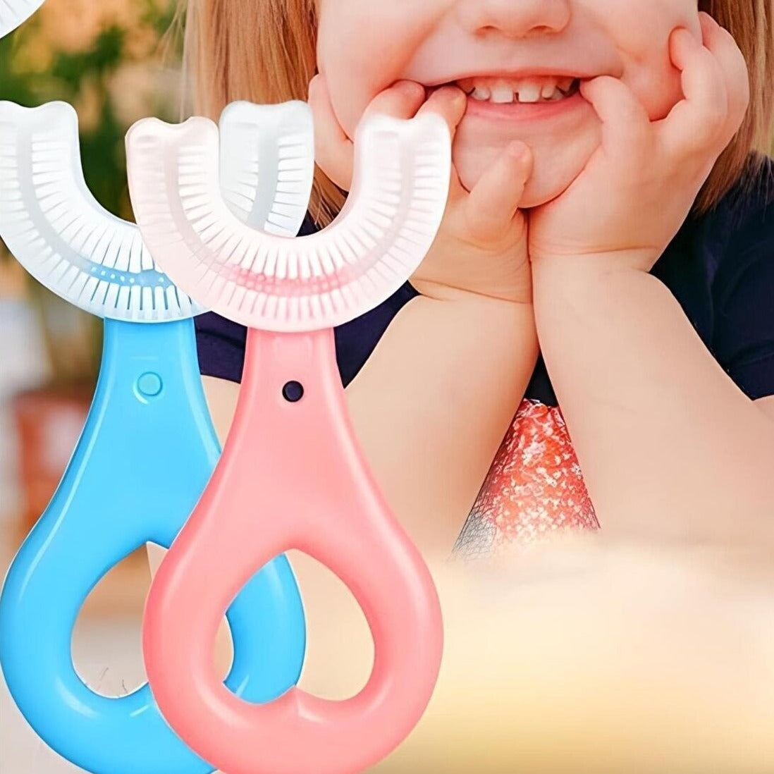 U Shape Toothbrush for Children - 2pcs